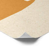 抽象芸術モダンラストイエローアートウェルカム結婚ズ ポスター (角)