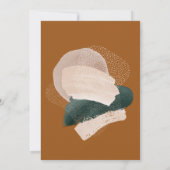 抽象芸術モダンラスト写真アーチのクリスマス休暇 案内状 (裏面)