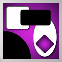 抽象芸術モダンリッチパープルシェイプAP0006