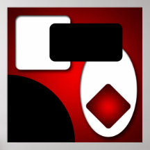 抽象芸術モダンリッチレッドシェイプAP0006