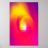 抽象芸術モダンリブ付きガラスсオールロ勾配 ポスター (正面)