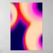 抽象芸術モダンリブ付きガラスсオールロ勾配 ポスター (正面)