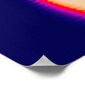 抽象芸術モダンリブ付きガラスсオールロ勾配 ポスター (角)