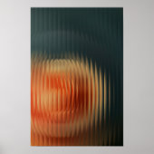 抽象芸術モダンリブ付きガラスсオールロ勾配 ポスター (正面)