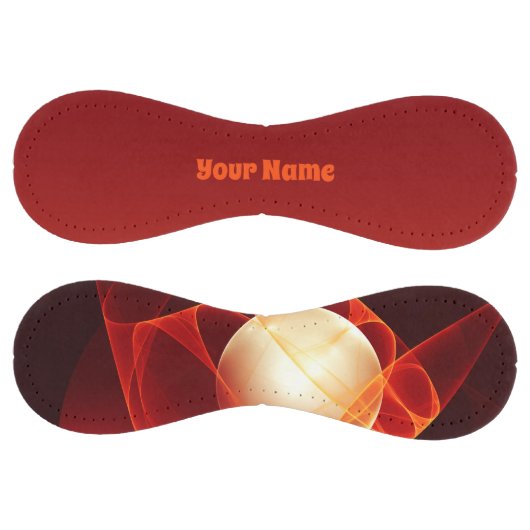 抽象芸術モダンレッドクリームファンタジーのフラクタル名 ソフトボール (パネル)