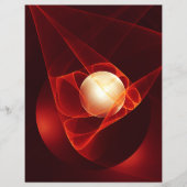 抽象芸術モダンレッドクリームファンタジーフラクタル (正面)