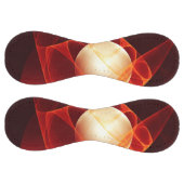 抽象芸術モダンレッドクリームファンタジーフラクタル ソフトボール (パネル)