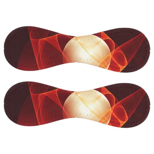 抽象芸術モダンレッドクリームファンタジーフラクタル ソフトボール (パネル)