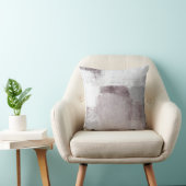 抽象芸術モダンワインマウーブ&グレー クッション (椅子)