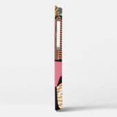 抽象芸術モダン三角形の背景パターン Case-Mate iPhoneケース (裏面 / 左)