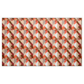 抽象芸術モダン三角形、茶色、TAUPE、オレンジ ファブリック (ヤード)