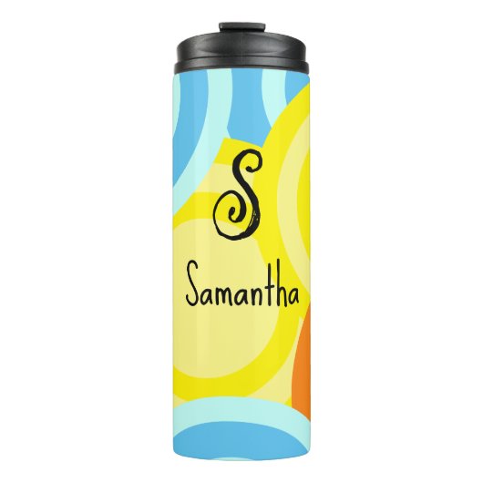 抽象芸術モダン円 タンブラー (正面)