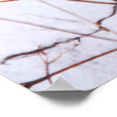 抽象芸術モダン冬の野草の雪 ポスター (角)