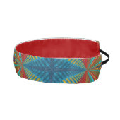 抽象芸術モダン南西アステカティール(緑がかった色)レッドブラウン アスレチックヘッドバンド (右)