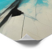 抽象芸術モダン印象主義ミニマリズム3:2 ポスター (角)