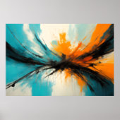 抽象芸術モダン印象主義ミニマリズム3:2 ポスター (正面)