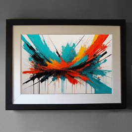 抽象芸術モダン印象主義ミニマリズム3:2 ポスター