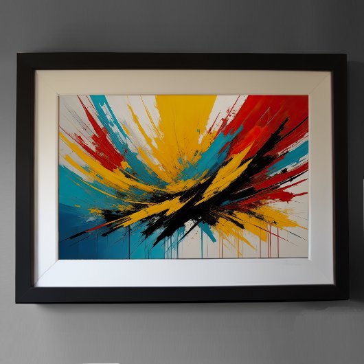 抽象芸術モダン印象主義ミニマリズム3:2 ポスター