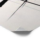 抽象芸術モダン印象主義ミニマリズム3:2 ポスター (角)