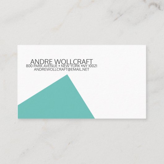 抽象芸術モダン図形の建築家 名刺 (裏面)