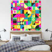 抽象芸術モダン園 キャンバスプリント (インサイチュ (寝室))