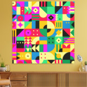 抽象芸術モダン園 キャンバスプリント (インサイチュ (リビング))