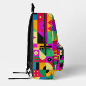 抽象芸術モダン園 プリントバックパック (左)