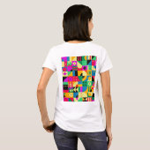 抽象芸術モダン園 Tシャツ (裏面フル)