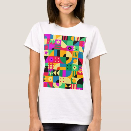 抽象芸術モダン園 Tシャツ (正面)