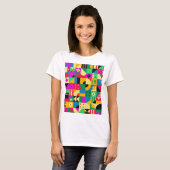 抽象芸術モダン園 Tシャツ (正面フル)
