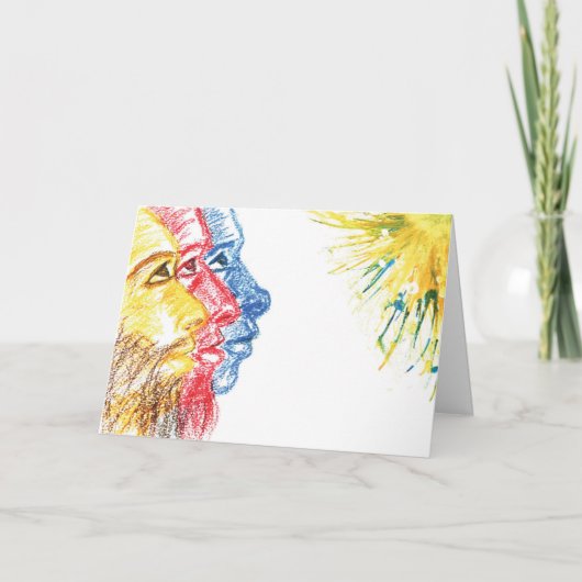 抽象芸術モダン多文化三王 シーズンカード (正面)