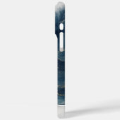 抽象芸術モダン大理石とグリアイニシャルと名前 Case-Mate iPhoneケース (裏面 / 左)