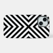 抽象芸術モダン山形 iPhone 15ケース (裏面横)