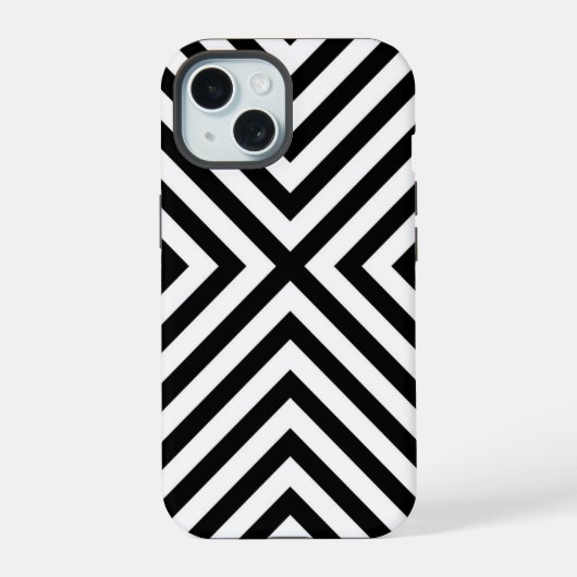 抽象芸術モダン山形 iPhone 15ケース (裏面)