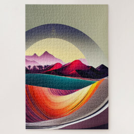 抽象芸術モダン山水準主義 ジグソーパズル