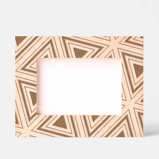 抽象芸術モダン幾何エレガントクラス男らし レーザー彫刻フレーム (正面)