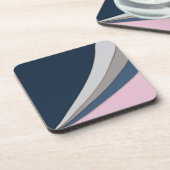 抽象芸術モダン幾何シンプルプリント コースター (左側)