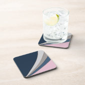 抽象芸術モダン幾何シンプルプリント コースター (右側)