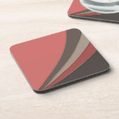 抽象芸術モダン幾何シンプルプリント コースター (左側)