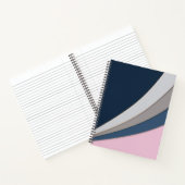 抽象芸術モダン幾何シンプルプリント ノートブック (内部)