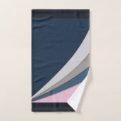 抽象芸術モダン幾何シンプルプリント バスタオルセット (ハンドタオル)