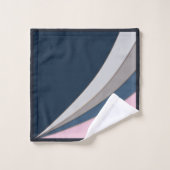 抽象芸術モダン幾何シンプルプリント バスタオルセット (ウォッシュタオル)