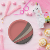 抽象芸術モダン幾何シンプルプリント ペーパープレート (パーティー)