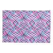 抽象芸術モダン幾何ストライプの的な明るい夏 枕カバー (裏面)