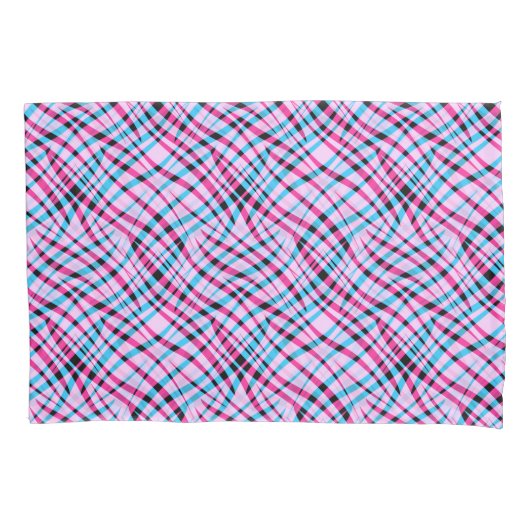 抽象芸術モダン幾何ストライプの的な明るい夏 枕カバー (正面)