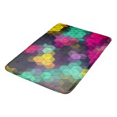 抽象芸術モダン幾何六角モザイクl バスマット (アングル)