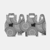 抽象芸術モダン幾何円丸い図形の男性 フェイバーボックス (折り畳みなし)