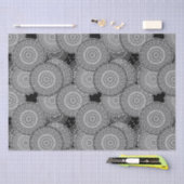 抽象芸術モダン幾何円丸い図形の男性 薄葉紙 (クラフト)