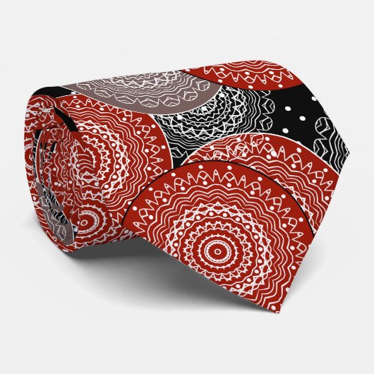 抽象芸術モダン幾何学円の丸い形状ma ネクタイ (ロール)