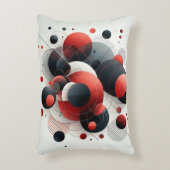 抽象芸術モダン幾何学円装飾用クッション アクセントクッション (正面(垂直))